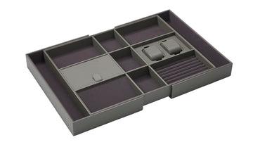 Expandable Leather Sorting Box - Stellano Series