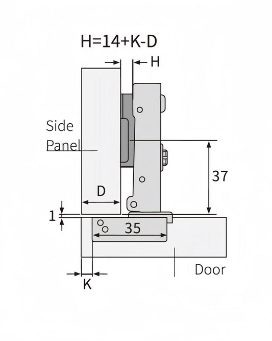 Soft Closing Inset Hinge