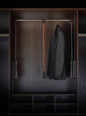 Wardrobe Lift - Mocha + Saddle